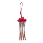 Swift Silk Twill Cord Cloud Bag Charm  Rose Pourpre