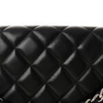 Lambskin Quilted Maxi Single Flap Black - Image 8
