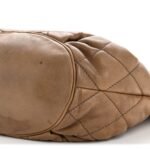 Lambskin Quilted Cloudy Bundle North South Tote Beige - Image 10