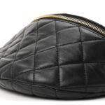 Lambskin Pearl Quilted CC Belt Bag Black - Image 10