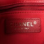 Patent Quilted Shiny Coco Small Flap Hobo Red - Image 6