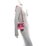 Tweed Calfskin Small Gabrielle Hobo Pink - Image 2