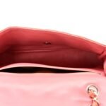 Patent Chevron Quilted Medium Single Flap Pink - Image 5