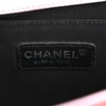 Metallic Patent Calfskin Quilted Medium Boy Flap Light Pink - Image 6
