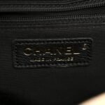 Lambskin Quilted Medium Elegant CC Flap Beige Black - Image 6