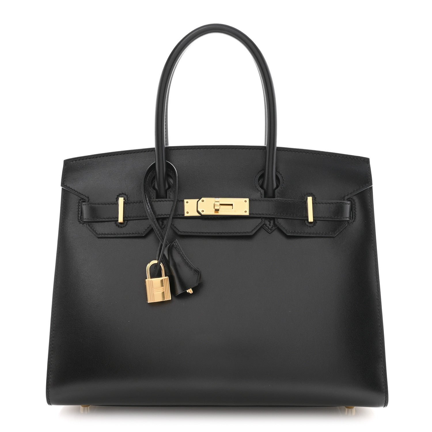 a191a4cee85a471af25b019ce6b609f2.jpg Box Birkin Sellier 30 Black - Image 1