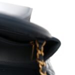 Shiny Aged Calfskin Quilted Nano Kelly Shopper Dark Blue - Image 5