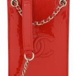 Patent Crossbody CC Phone Holder Red - Image 8