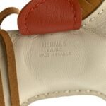 Milo Lambskin Grigri Rodeo Horse Bag Charm PM Craie Sesame Cornaline - Image 3