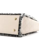 Tweed Calfskin Tweedy Shopping Tote Beige - Image 10