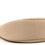 Grained Calfskin Perforated Small Flap Hobo Beige - Image 9