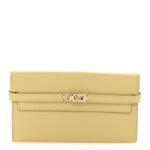 Epsom Kelly Longue Wallet Jaune Poussin