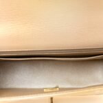 Metallic Goatskin Quilted Mini Rectangular Flap Gold - Image 5