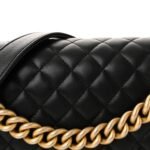 Lambskin Quilted New Medium Boy Flap Black - Image 8