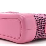 Tweed Calfskin Small Gabrielle Hobo Pink - Image 10