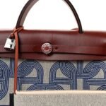 H Plume Canvas Vache Hunter Horseshoe Laque Circuit 24 Herbag Zip Retourne 31 Bleu Indigo Ecru Rouge H - Image 8