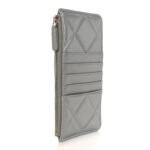Lambskin Quilted Chanel 19 Phone and Card Holder Silver - Image 3
