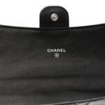 Lambskin Quilted Travel Wallet Black - Image 7