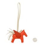 Milo Lambskin Grigri Rodeo Pegase Horse Bag Charm PM Orange Poppy Craie Terre Battue - Image 2