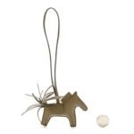 Milo Lambskin Grigri Rodeo Horse Bag Charm PM Beige Marfa - Image 2