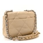 Lambskin Quilted Medium Chanel 19 Flap Beige - Image 3