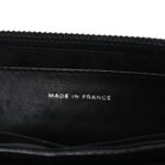 Lambskin Half Moon Wallet On Chain WOC Black - Image 7