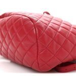 Lambskin Quilted Small Urban Spirit Backpack Dark Pink - Image 10