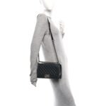 Lambskin Quilted Medium Boy Flap Black - Image 2