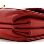 Iridescent Calfskin Quilted Small Straight Lined Flap Red - Image 12