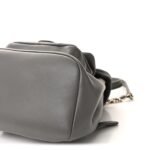 Lambskin Quilted Small Duma Drawstring Backpack Grey - Image 9