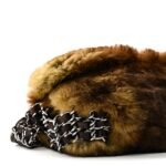 Rabbit Fur Chain Flap Brown - Image 9