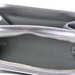Metallic Lambskin Like A Wallet Flap Silvery Black - Image 6