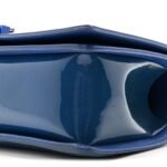 Patent Calfskin Quilted Medium Plexiglass Boy Flap Blue - Image 10