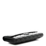 Lambskin Quilted Travel Wallet Black - Image 5