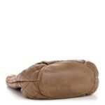 Lambskin Quilted Cloudy Bundle North South Tote Beige - Image 4