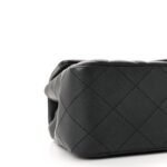 Lambskin Quilted Mini Rectangular Flap So Black - Image 9