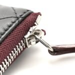 Lambskin Quilted Small Cosmetic Case Black - Image 9