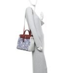 H Plume Canvas Vache Hunter Horseshoe Laque Circuit 24 Herbag Zip Retourne 31 Bleu Indigo Ecru Rouge H - Image 2