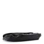 Lambskin Half Moon Wallet On Chain WOC Black - Image 4
