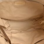 Lambskin Quilted Cloudy Bundle North South Tote Beige - Image 5