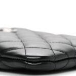 Lambskin Quilted Uniform Crossbody Bag Black - Image 9