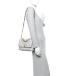 Lambskin Quilted Medium Chanel 19 Flap Grey - Image 2