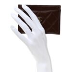 Lambskin Quilted Card Holder Burgundy - Image 2
