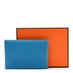 Chevre Mysore Verso Calvi Card Case Bleu Frida Cuivre - Image 8