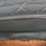 Shearling Sheepskin Single Flap Gray Pink Beige - Image 11