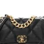 Lambskin Quilted Large Chanel 19 Flap Black - Image 8