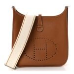 Taurillon Clemence Amazone Evelyne III PM Gold White Caramel