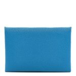 Chevre Mysore Verso Calvi Card Case Bleu Frida Cuivre