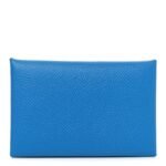 Epsom Calvi Card Case Bleu Zanzibar