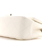 Lambskin Quilted Mini Rectangular Flap White - Image 7